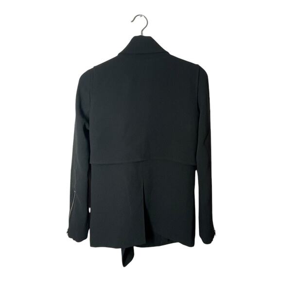 Wilfred Aritzia Black Blazer Jacket Moto Crepe Mayet XXS - Picture 2 of 5